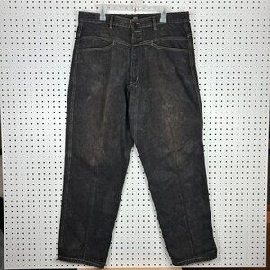 Marithe Francois Girbaud 38x32 Black Gothic Jeans Streetwear‎ Skate Relaxed 90s